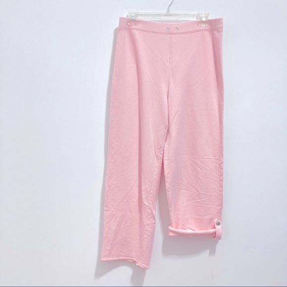 High Sierra Women’s Pink Soft Cotton Wide Leg Sweatpants - Picture 2 of 7